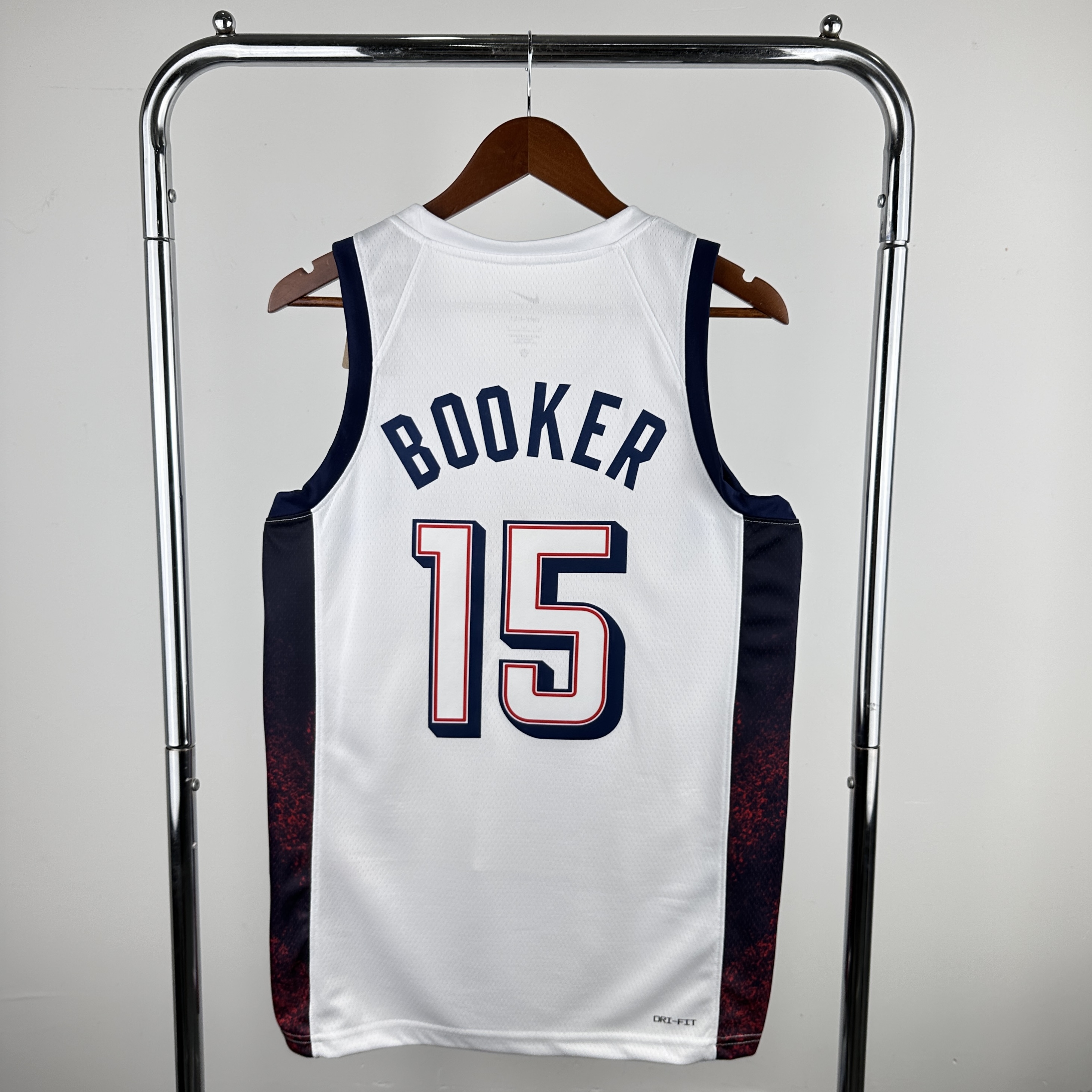 2024 Olympic USA 15 Booker White Nike NBA Jersey